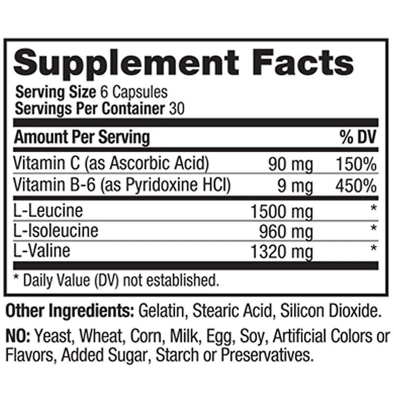 BCAA Plus - 180 Capsules (30 Servings)