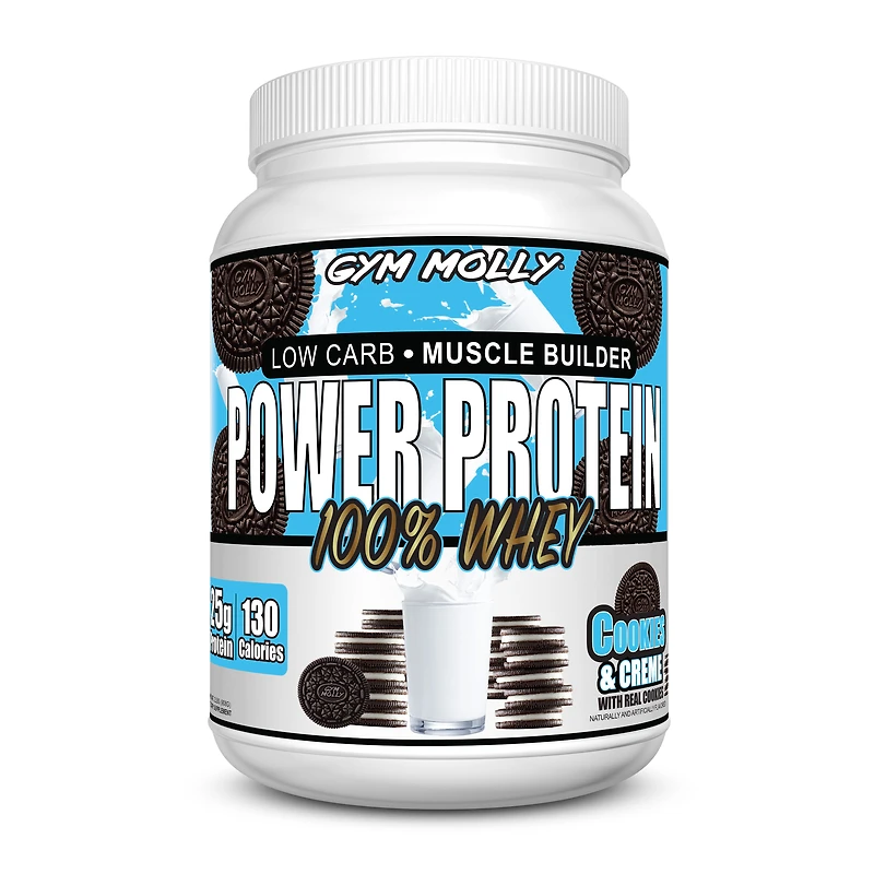 Gym Molly Power Protein 100% Whey - Cookies & Creme (26 Servings)