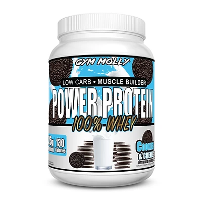 Gym Molly Power Protein 100% Whey - Cookies & Creme (26 Servings)
