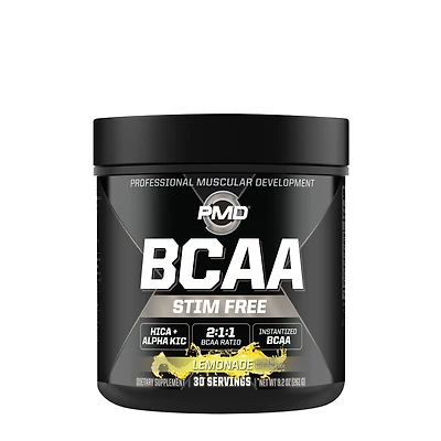 NDS Nutrition Pmd Bcaa Stim Free - Lemonade (30 Servings)