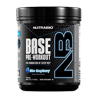 NutraBio Base Pre-Workout - Blue Raspberry (30 Servings)