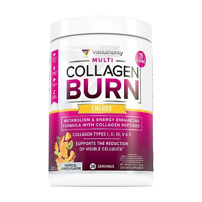 Multi Collagen Burn: Energy - Tropical Punch - 7.62oz (20 Servings)