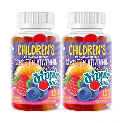 Children's Multivitamin Gummies - Dippin' Dots® Rainbow  -Twin Pack (60 Servings Each)