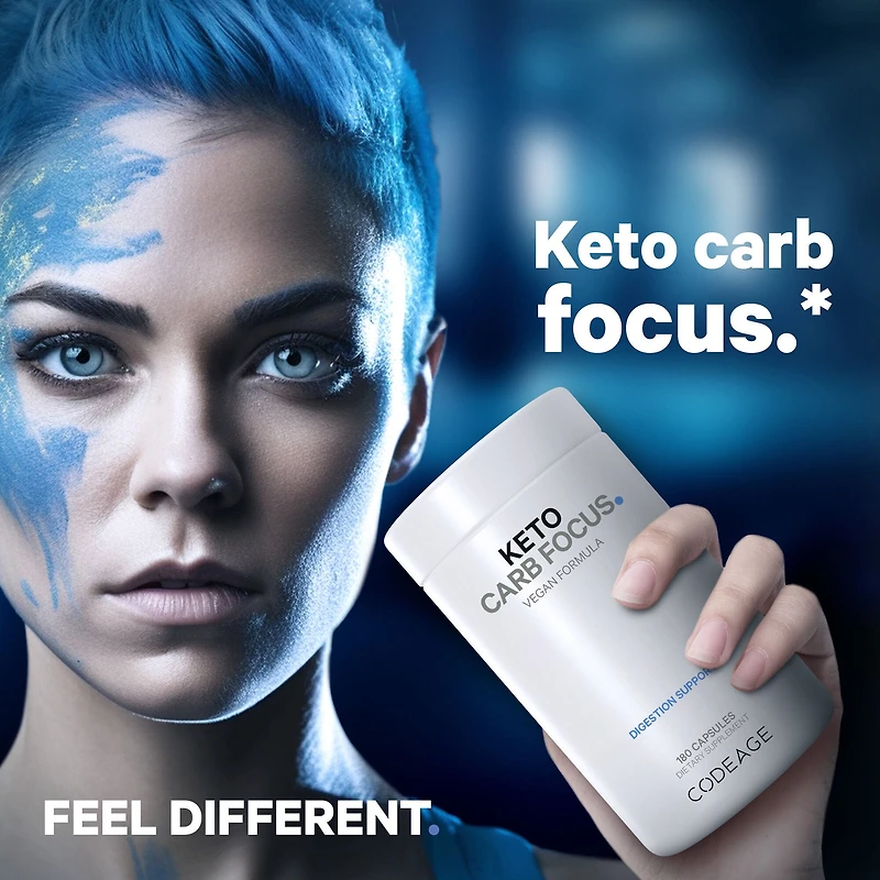 Keto Carb Focus Vegan Carb Blocker White Kidney - Green Tea - Cinnamon - 180 Caupsules (90 Servings)
