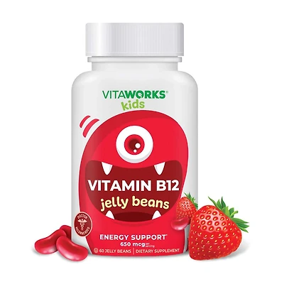 Kids Vitamin B12 650mcg - 60 Jelly Beans (60 Servings)