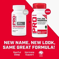 P.M Zinc Magnesium - 60 Caplets (60 Servings)