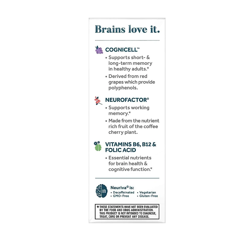 Brain Health* Memory 3D - 30 Capsules (30 Servings)