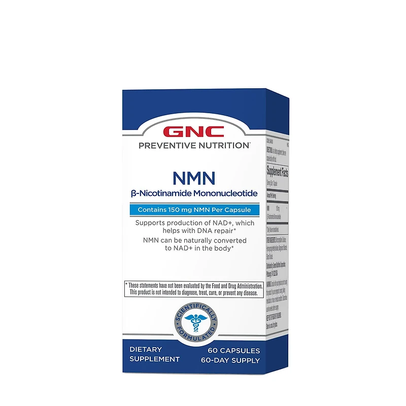 GNC Preventive Nutrition Nmn Β-Nicotinamide Mononucleotide - 60 Capsules (60 Servings)