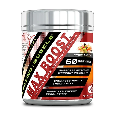 Max Boost™ Ultimate Pre-Workout - Fruit Punch (60 Servings)