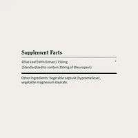 Maximum Strength Extract Olive Leaf Dietary Supplement - 90 Capsules (90 Servings)