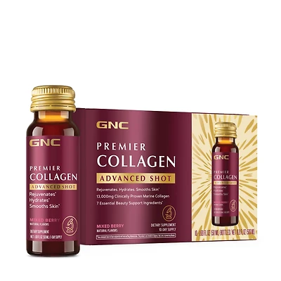 Premier Collagen Advanced Shot - Mixed Berry - 1.69 fl oz (10 Bottles)