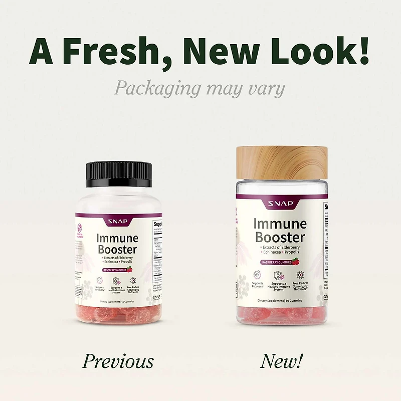 Immune Booster Elderberry Extract - 60 Gummies (30 Servings)