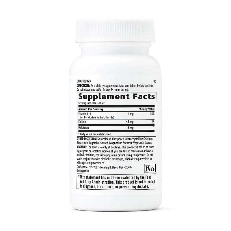 Melatonin 3mg - 120 Vegetarian Tablets (120 Servings)