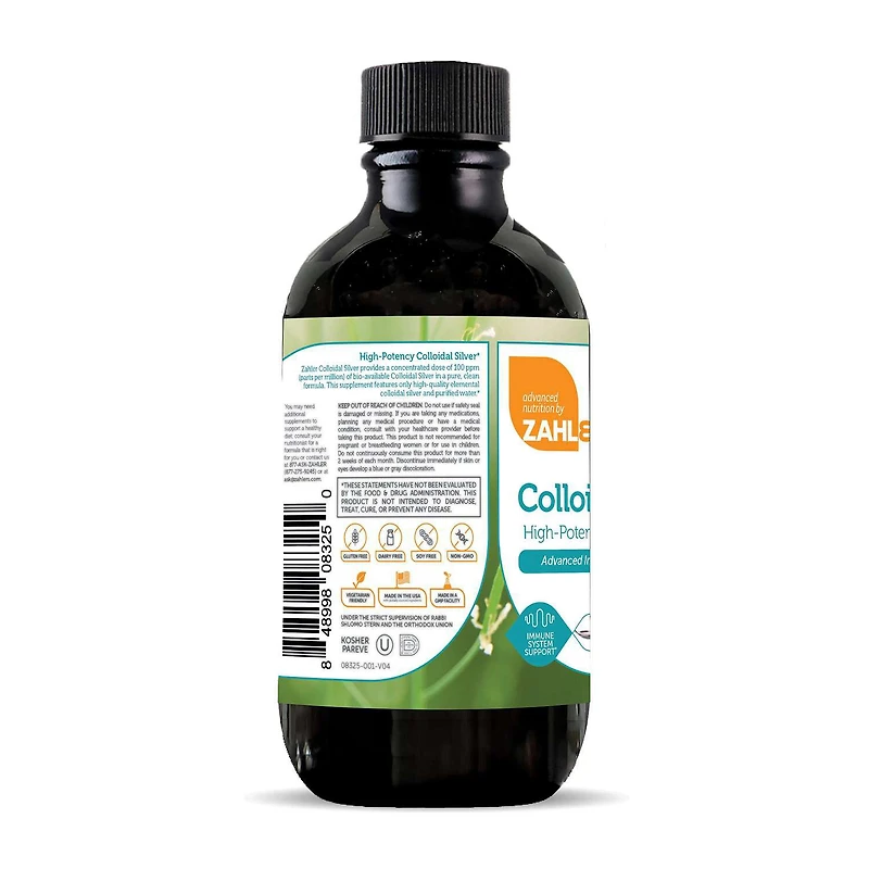Liquid Colloidal Silver - 4 fl oz (23 Servings)