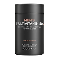 Codeage Men's Multivitamin 50+ Vegan - 30 Vegetable Capsules (30 Servings)