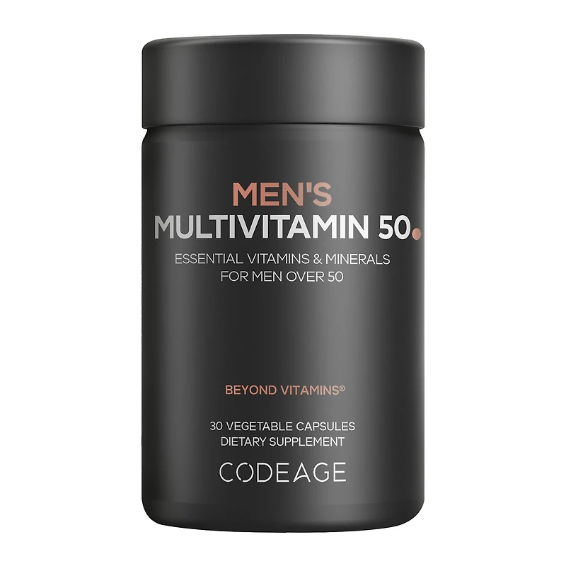 Men's Multivitamin 50+ - 30 Vegetable Capsules (30 Servings)