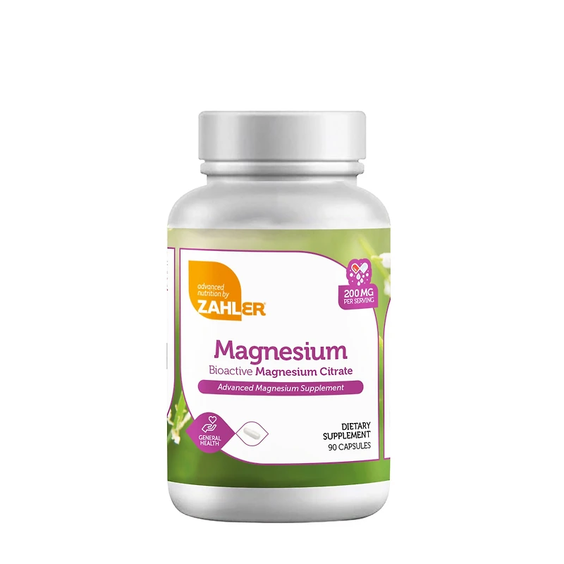 ZAHLER Magnesium Citrate - 90 Capsules (90 Servings)