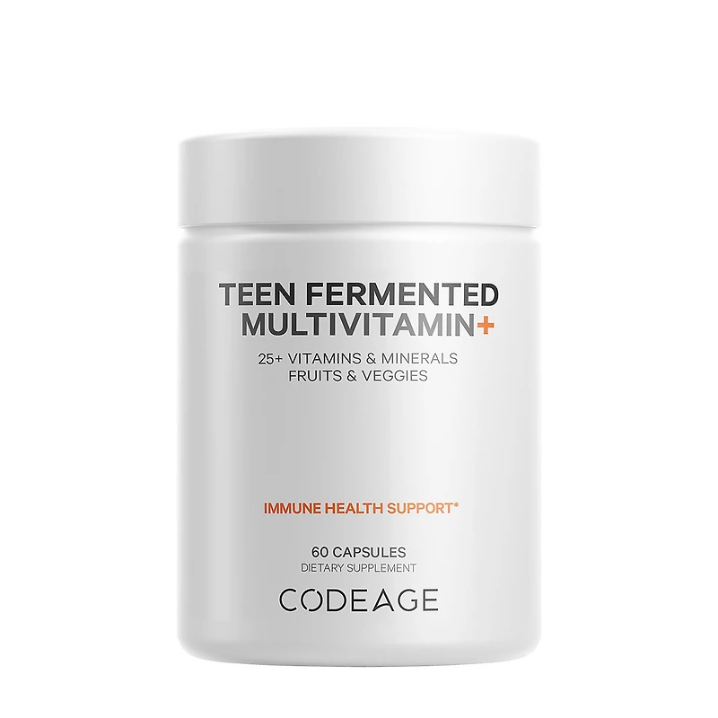 Codeage Teen Fermented Vegan Multivitamin - 60 Capsules (30 Servings)