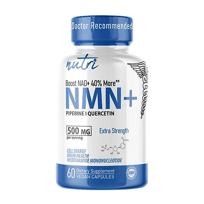 NMN+ 500mg Extra Strength - 60 Capsules (30 Servings)