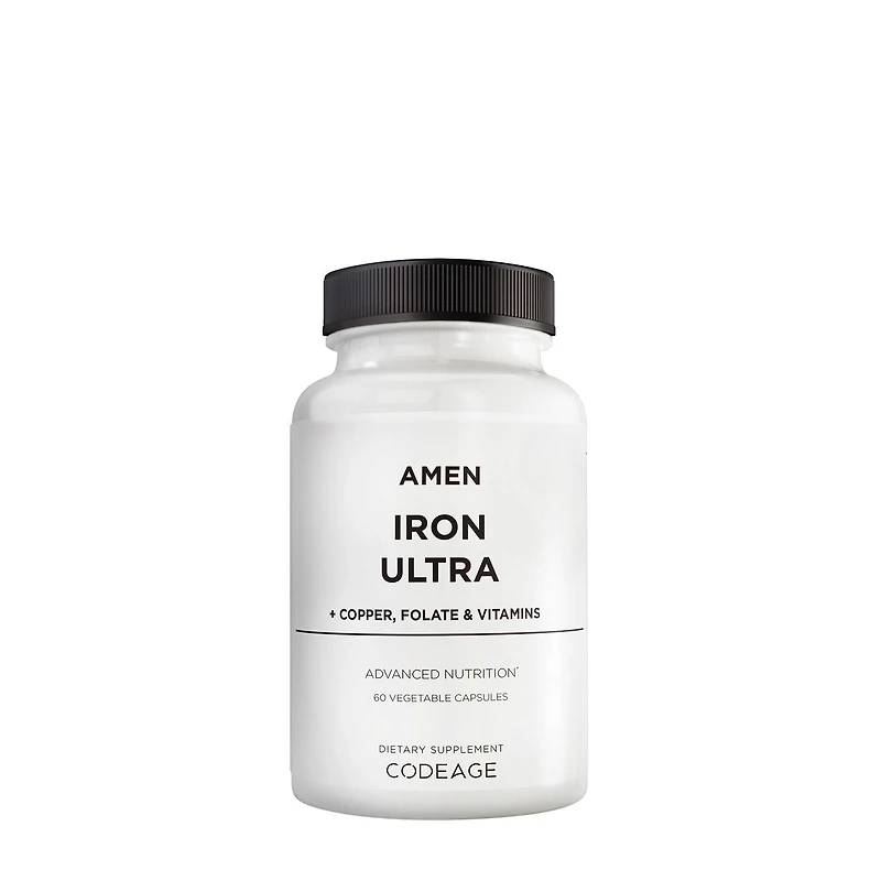 Codeage Amen Vitamin B - Iron Ultra 60 Capsules (60 Servings)