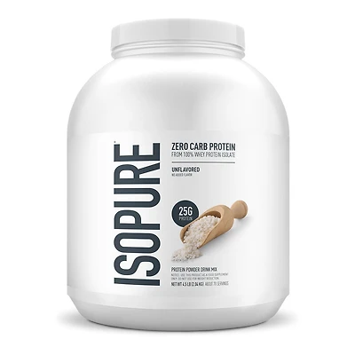 Isopure Zero Carb Protein - Unflavored (70 Servings) 4.5 lbs. Sugar