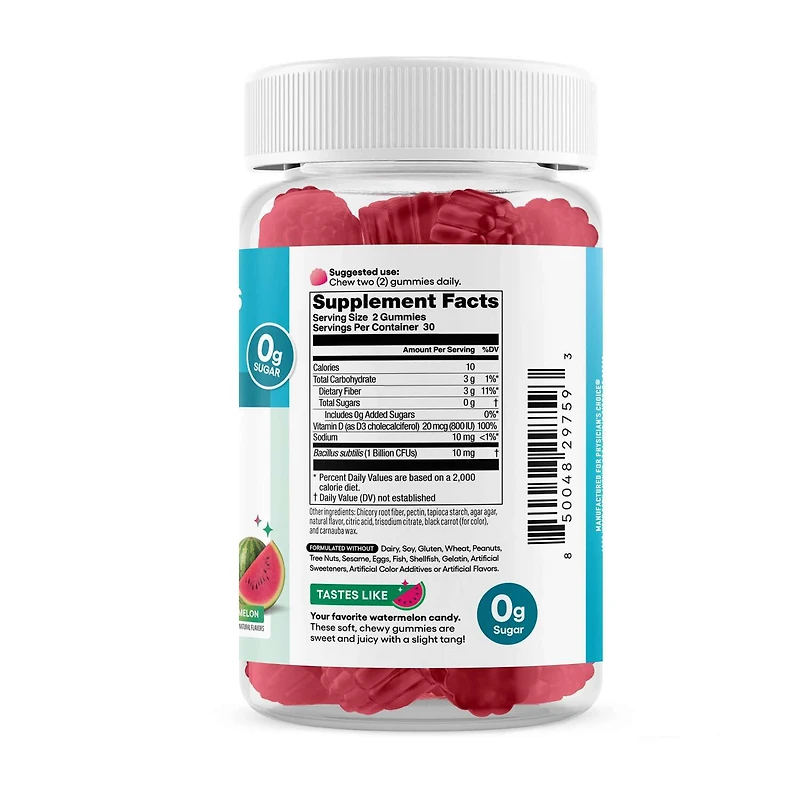 Probiotic Gummies - Watermelon - 60 Gummies (30 Servings)