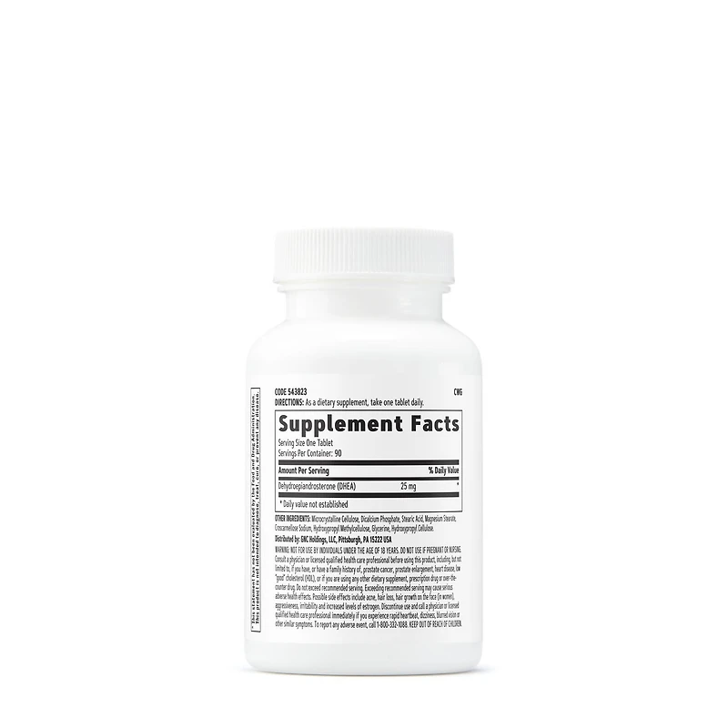 DHEA 25mg - 90 Tablets (90 Servings)