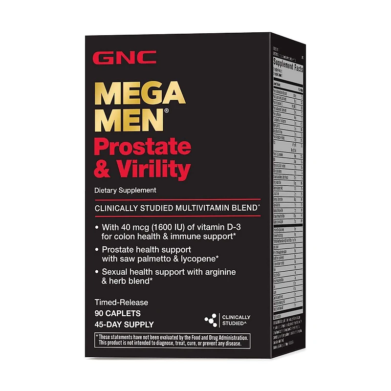 Prostate and Virility Multivitamin - 90 Caplets (45 Servings)