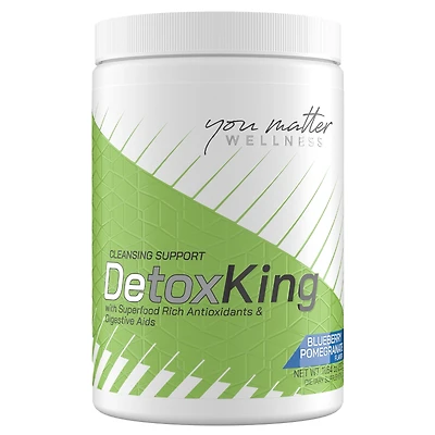 You Matter Wellness Cleansing Support Detox King - Blueberry Pomegranate 11.64 Oz (30 Servings)