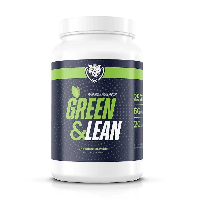 6AM RUN Green & Lean Plant Based Vegan Protein - Chocolate Brownie (28 Servings)