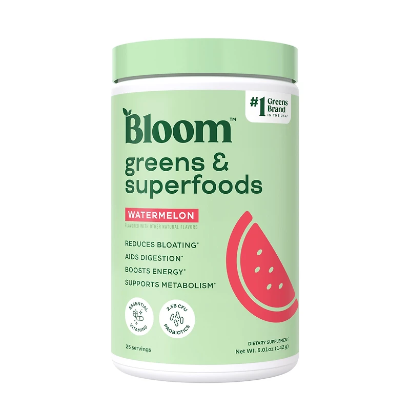 Bloom Greens & Superfoods - Watermelon (25 Servings)