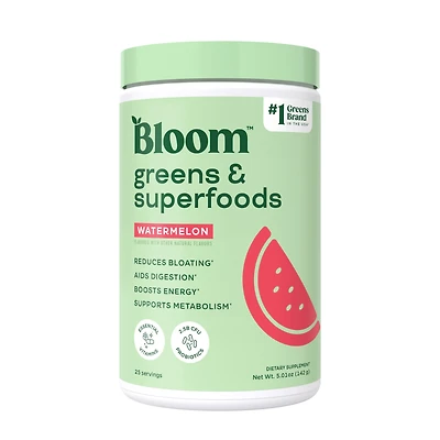 Bloom Greens & Superfoods - Watermelon (25 Servings)