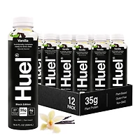 Huel Black Edition Rtd High-Protein Meal - Vanilla 16.9 Fl Oz (12 Bottles)