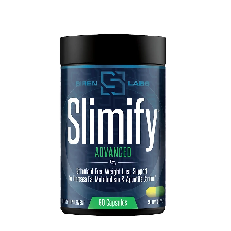 SirenLabs Slimify Advanced Stimulant Free Weight Loss Support - 90 Capsules (30 Servings)