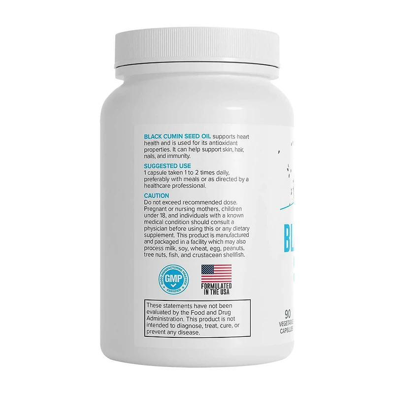 Black Cumin Seed Oil 500mg - 90 Capsules (90 Servings)