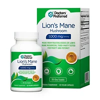 Lion's Mane Mushroom 1000mg - 60 Vegan Capsules (30 Servings)