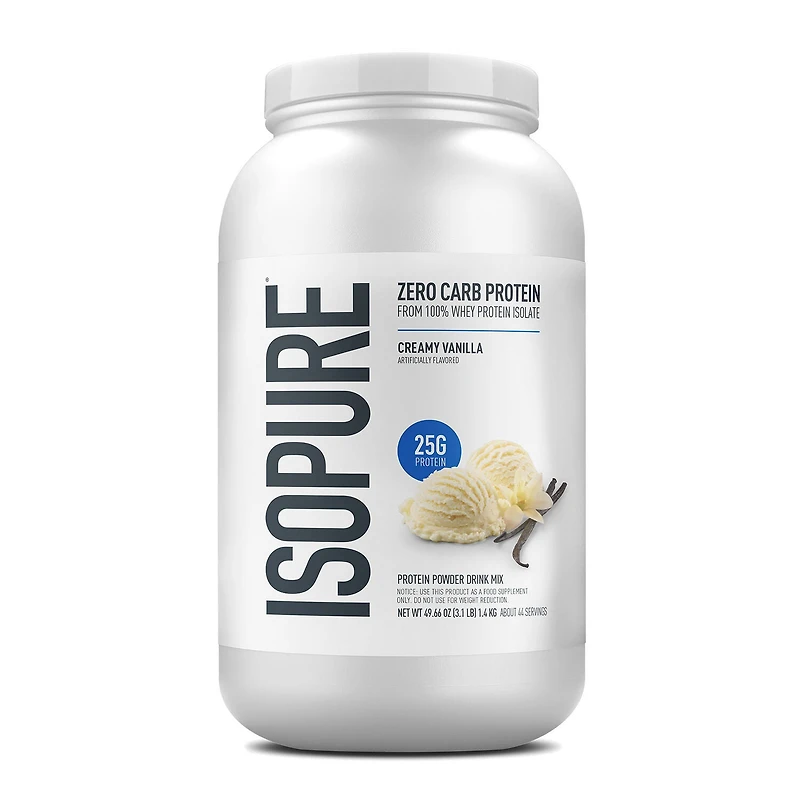 Isopure Zero Carb - Creamy Vanilla (44 Servings) 3 lbs.