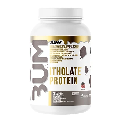 Raw Nutrition Champion Mentality: Itholate Protein - Cookies and Cream (25 Servings)