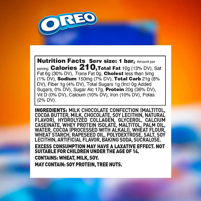 Protein Bar - Oreo (12 Bars)