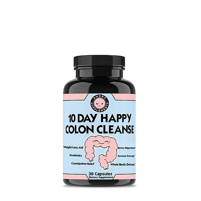 Angry Supplements 10 Day Happy Colon Cleanse - 30 Capsules (10 Servings)