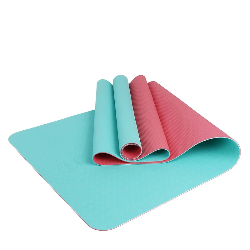 Maji Sports 2 Tone Tpe Yoga Mat - Blue/pink 1
