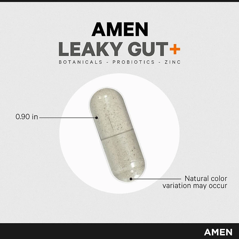 Amen Leaky Gut+ - 90 Veggie Capsules (30 Servings)