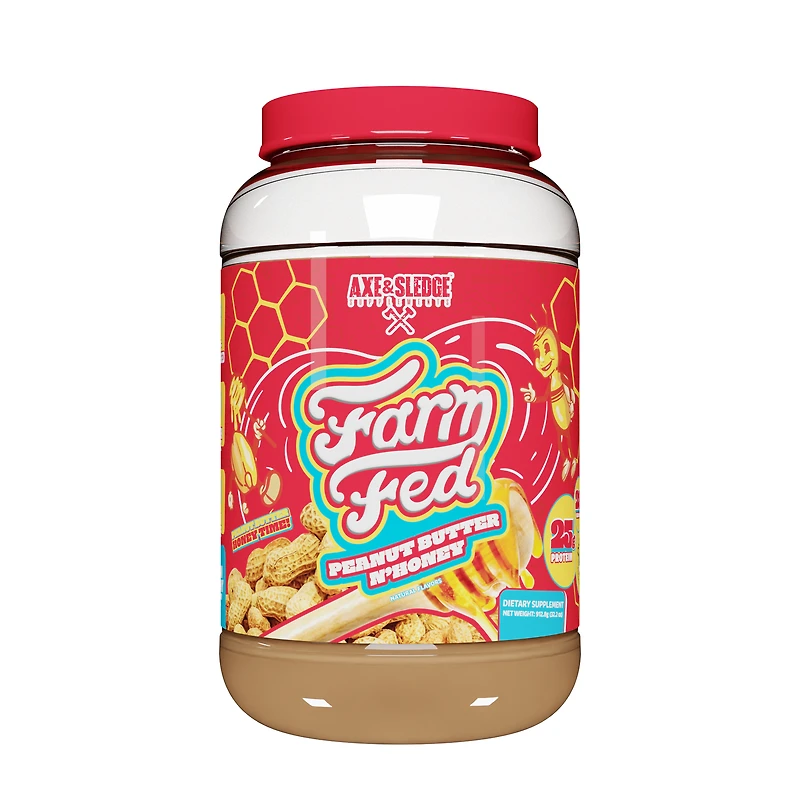 Axe & Sledge Supplements Farm Fed Protein - Peanut Butter N'honey (28 Servings)