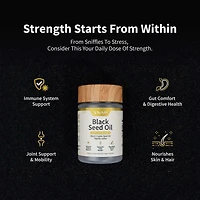 Cold Pressed Black Seed Oil - 90 Softgel Capsules (90 Servings)