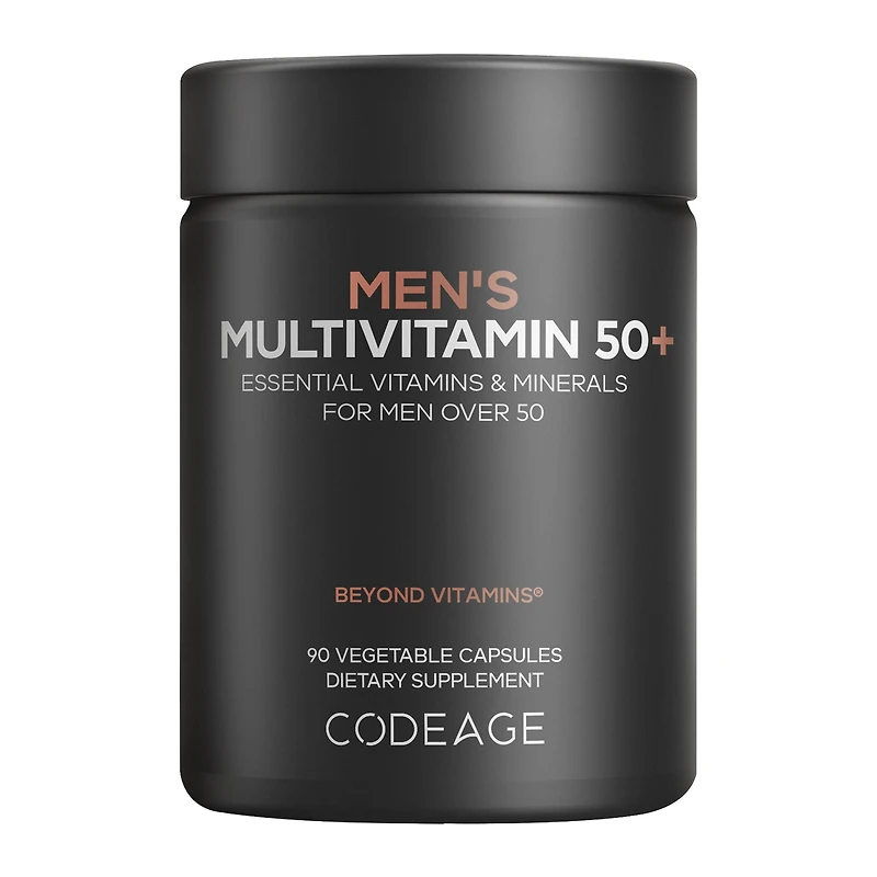 Codeage Men's Multivitamin 50+ Gluten-Free - 90 Vegetable Capsules (30 Servings)