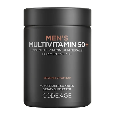 Codeage Men's Multivitamin 50+ Gluten-Free - 90 Vegetable Capsules (30 Servings)