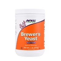 NOW Brewer's Yeast - Reduced Bitterness 1 Lb (28 Servings) lbs.