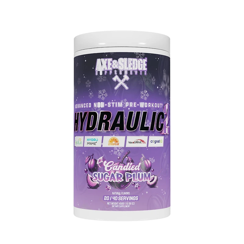 Axe & Sledge Supplements Hydraulic 2 Non-Stim Pre-Workout - Candied Sugar Plum (40 Servings)