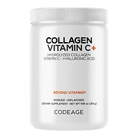 Codeage Hydrolyzed Collagen Peptides Powder + Hyaluronic Acid & Vitamin C - 9.98 Oz. (14 Servings)