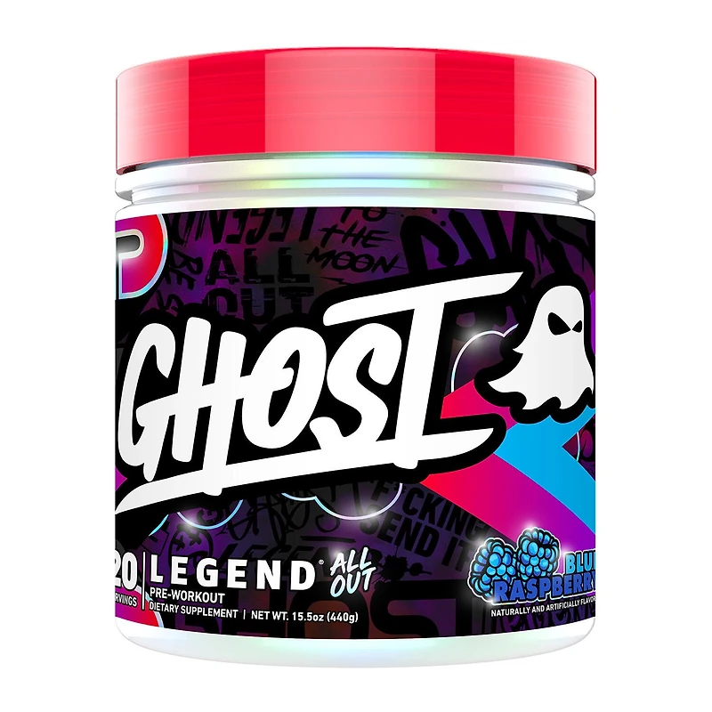 GHOST Legend All Out V2 Pre-Workout Vegan - Blue Raspberry (20 Servings)